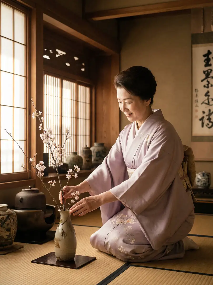 一位优雅的 黄色仓库-每日更新成人内容|安全放心观看|视频在线 在和室中插花